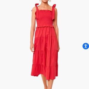 Tuckernuck Pomander Place Poppy Red Allanah Dress